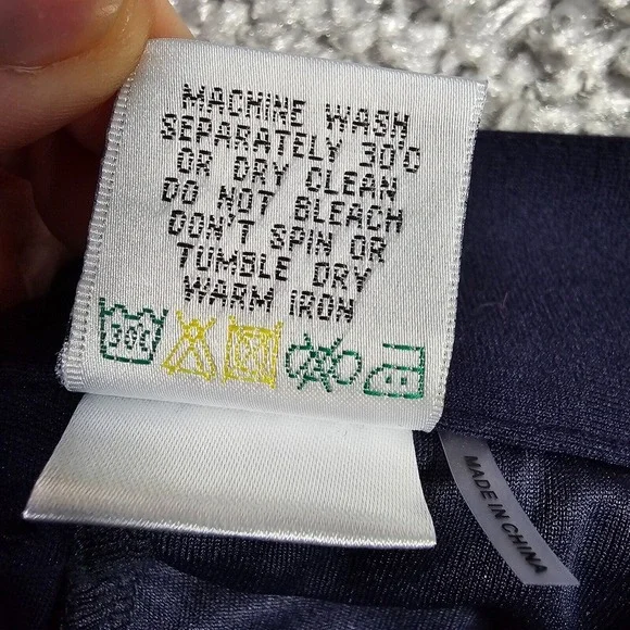 Bugatchi Chino Pants Men's 38 Navy Blue Stretch Rayon‎ Blend Flat Front Trousers - Picture 6 of 13